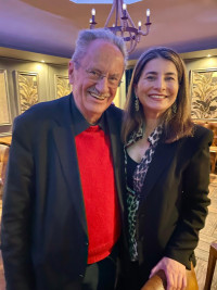 Alt-OB Christian Schunk und Bürgermeisterkandidatin Naciye Özsu Veranstaltung im "Der Grieche"