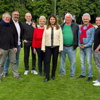 von links: Steven Marcus Lundström, Baris Ersungur, Axel Markwardt, Elisabeth Mahabat Bahar, Naciye Özsu, Alfred Widmann, Mike Schanz, Lukas Hein